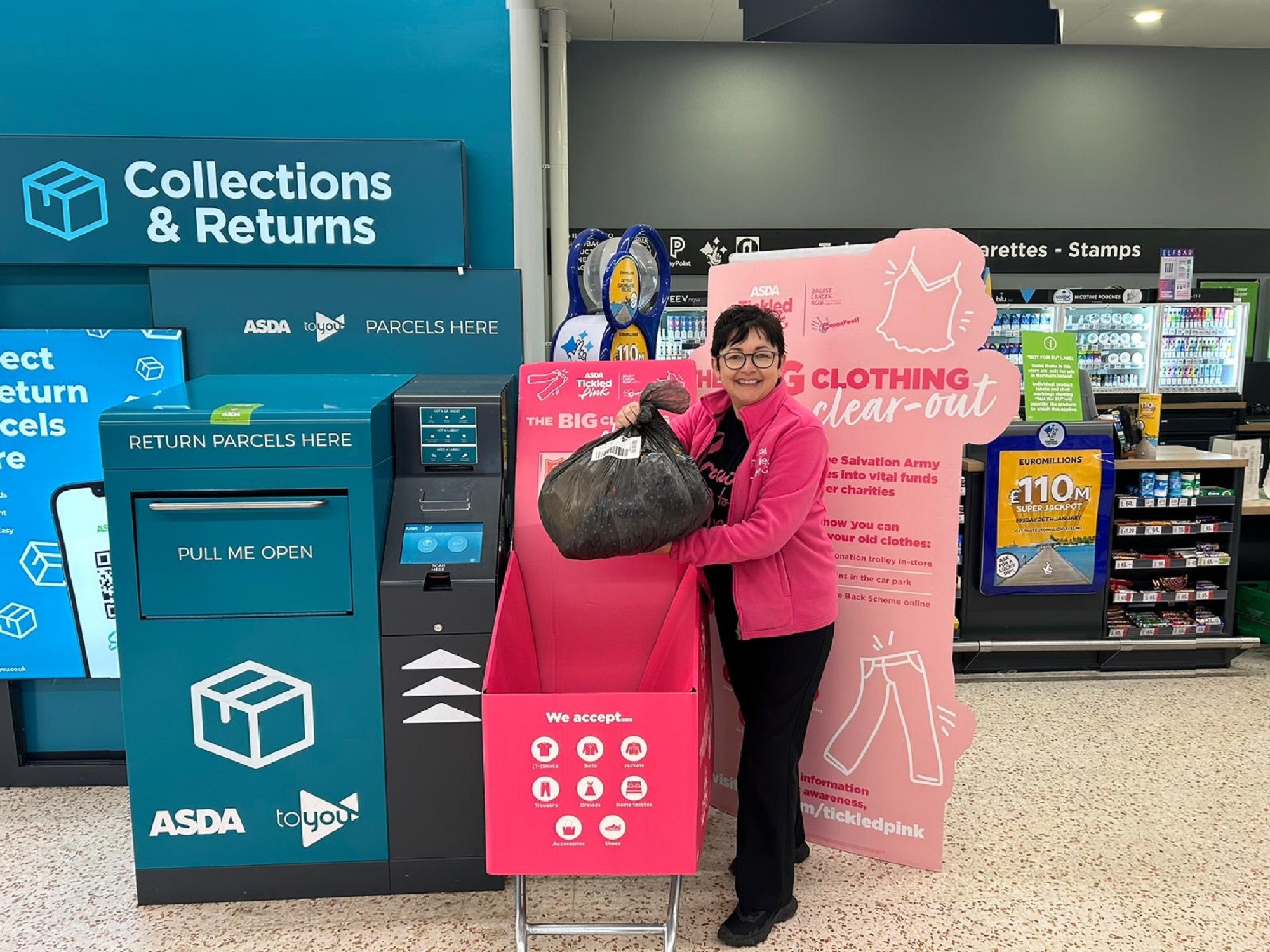 Asda launches Tickled Pink recycling drive for breast cancer charities