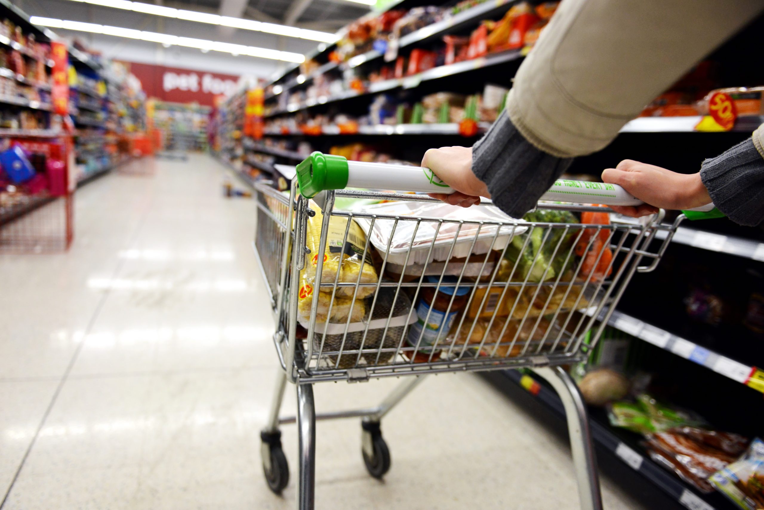 Grocery price inflation falls to lowest rate in almost two years