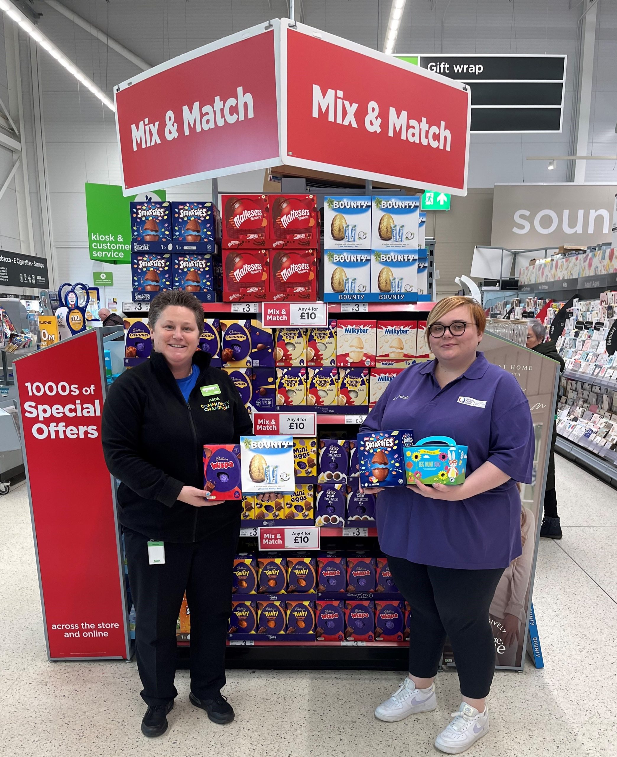 Asda Larne’s ‘egg-cellent’ Easter fundraising support for National Autistic Society NI
