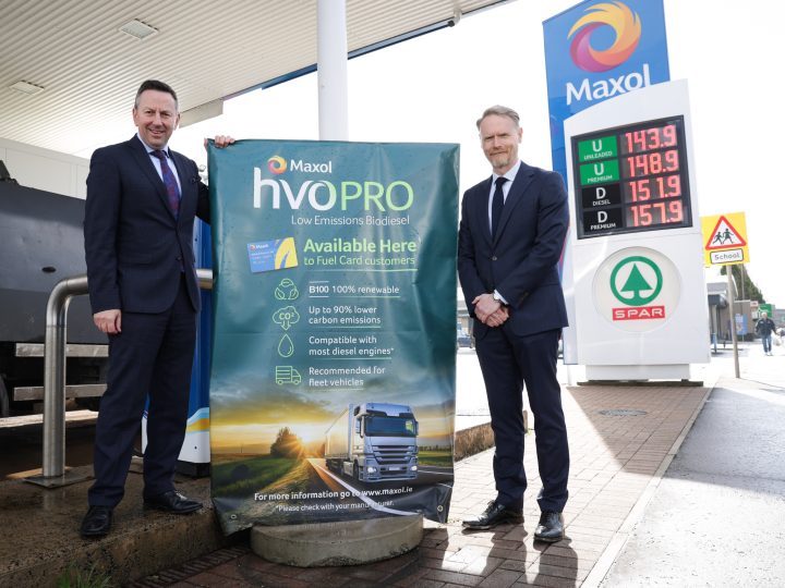 Maxol announces roll out of hvoPRO, its low emissions Biodiesel, in Northern Ireland