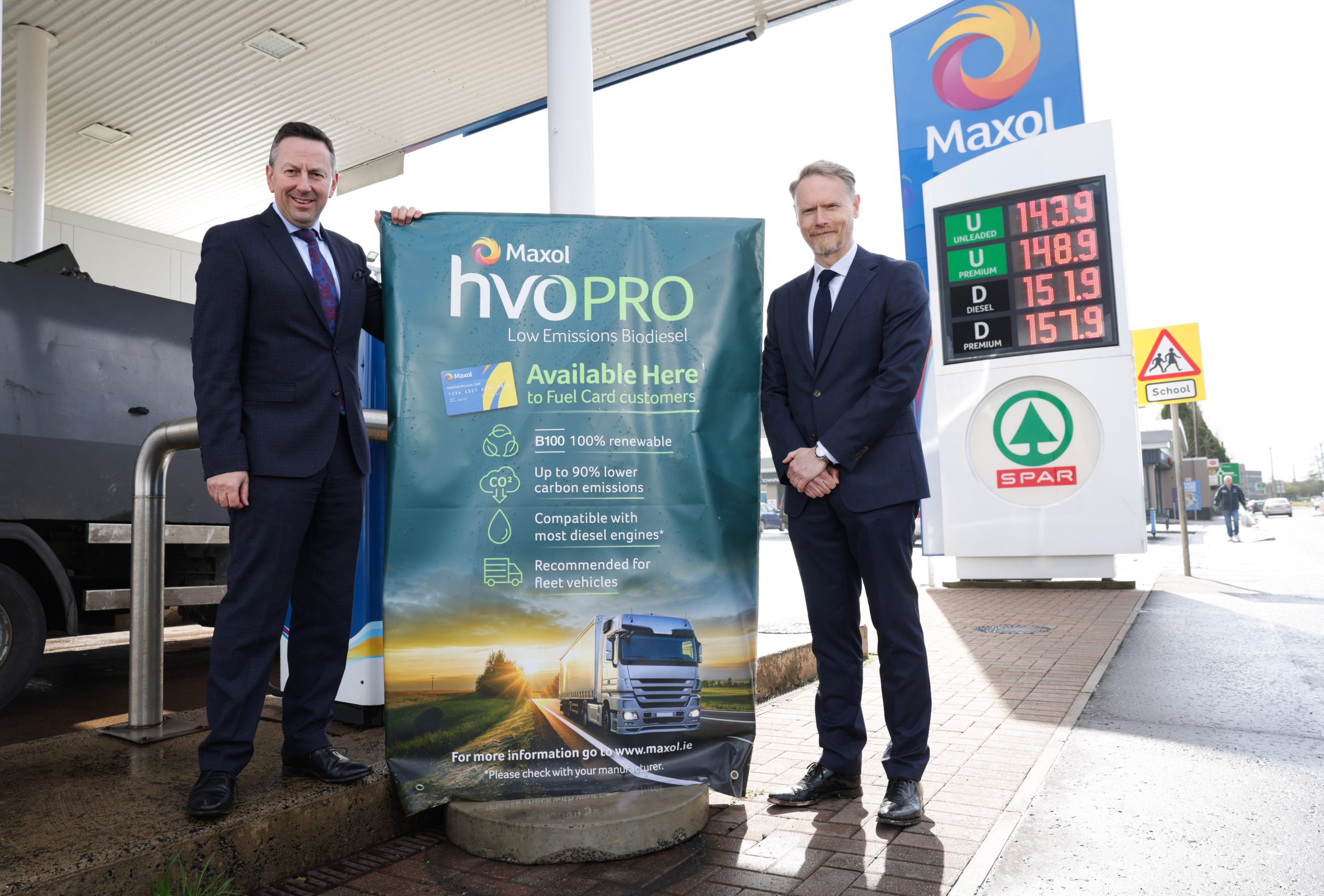 Maxol announces roll out of hvoPRO, its low emissions Biodiesel, in Northern Ireland