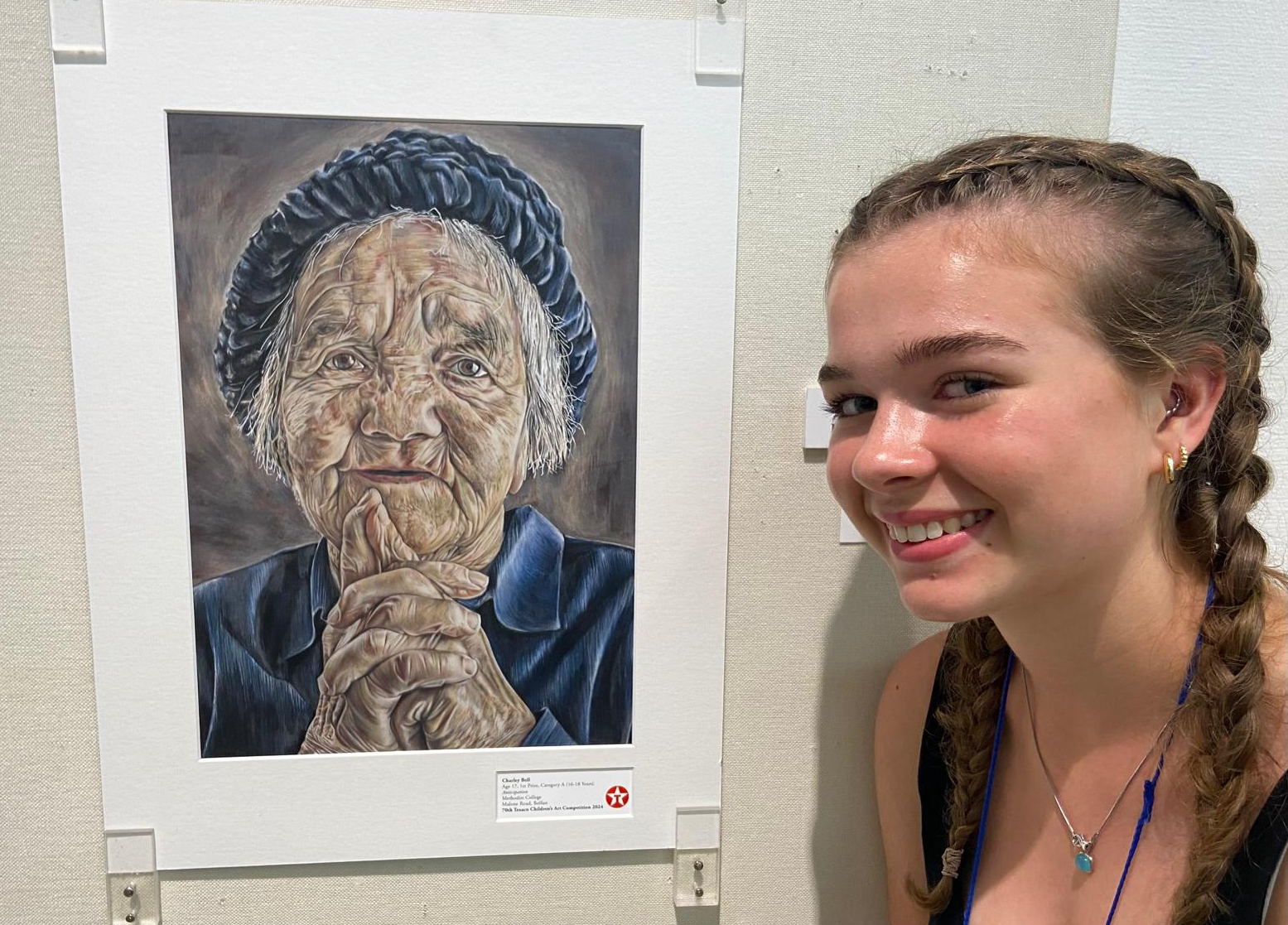 Texaco Children’s Art Competition winner attends major Tokyo exhibition