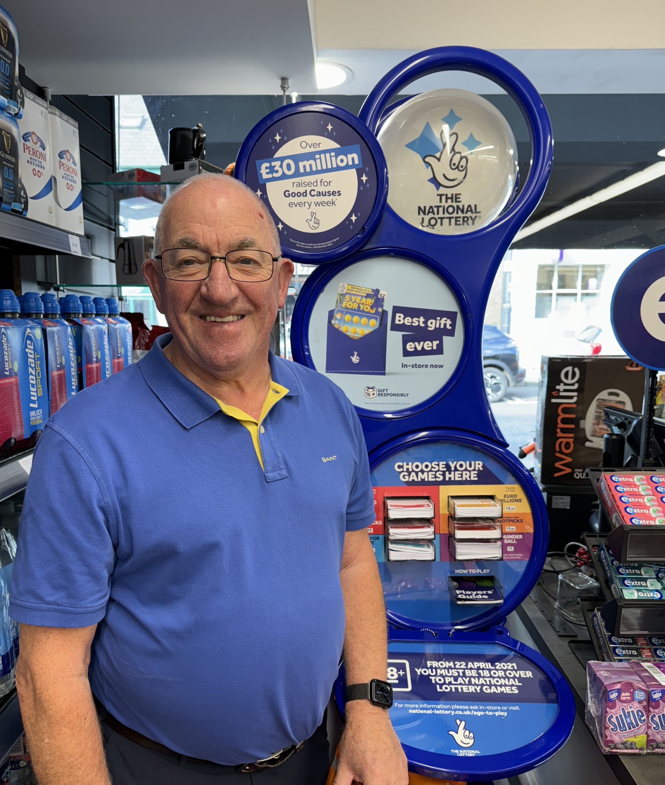 National Lottery retailers help raise landmark £50 billion for Good Causes