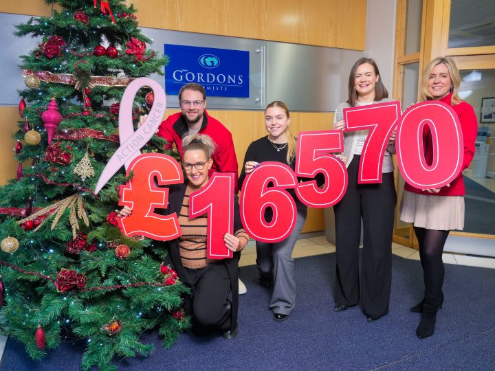 Gordons Chemists raises vital funds for Action Cancer