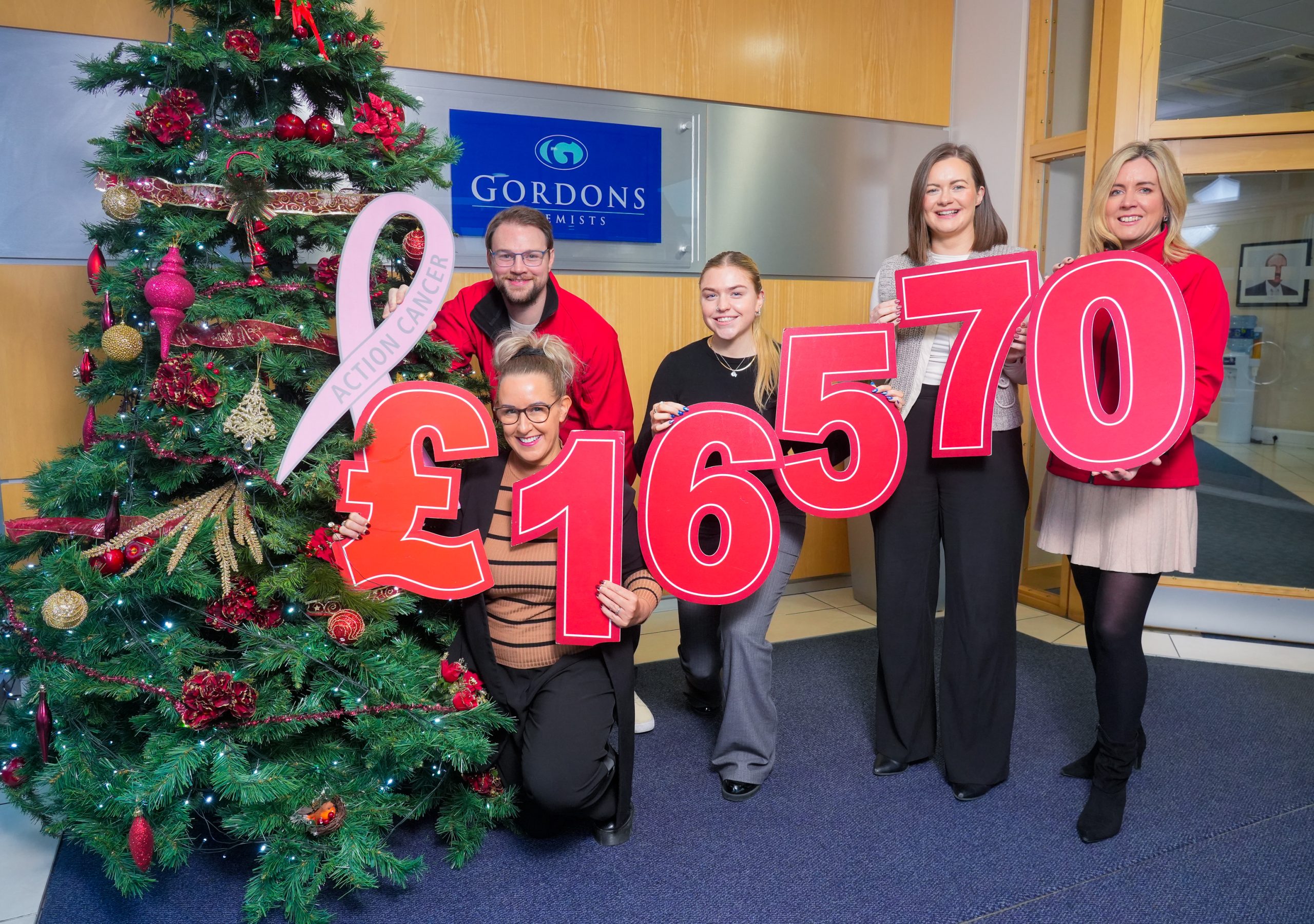 Gordons Chemists raises vital funds for Action Cancer