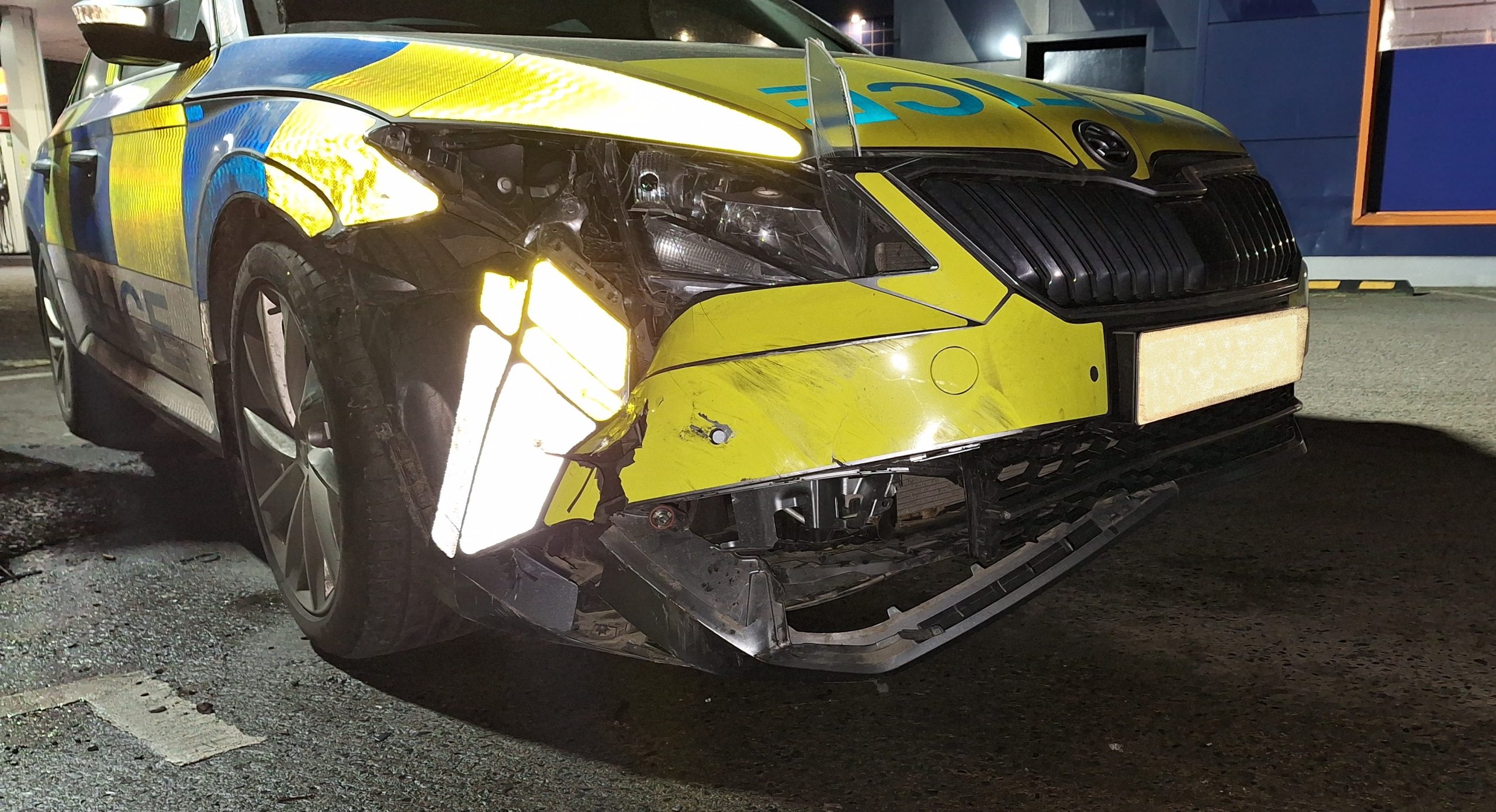 Ramming incident at Newry garage forecourt leaves officers injured