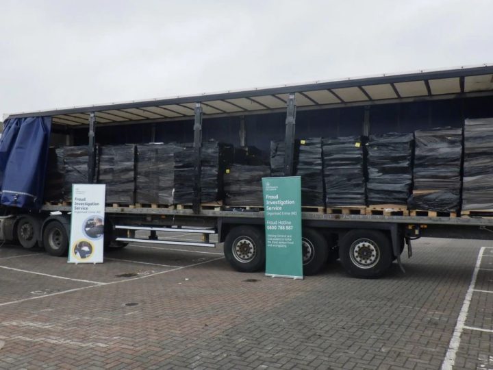 Illicit cigarettes worth £1.6 million seized in south Armagh