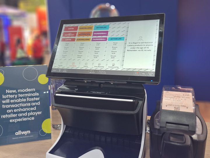 Allwyn showcases new National Lottery in-store terminals at NCS