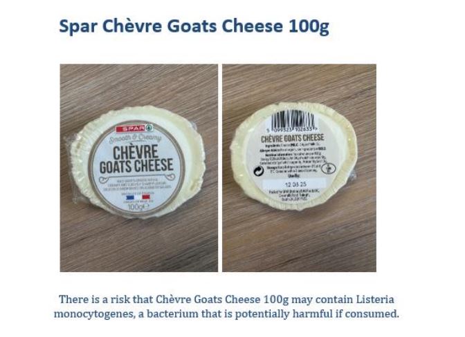 Goats cheese sold in Spar stores in NI recalled due to listeria fears