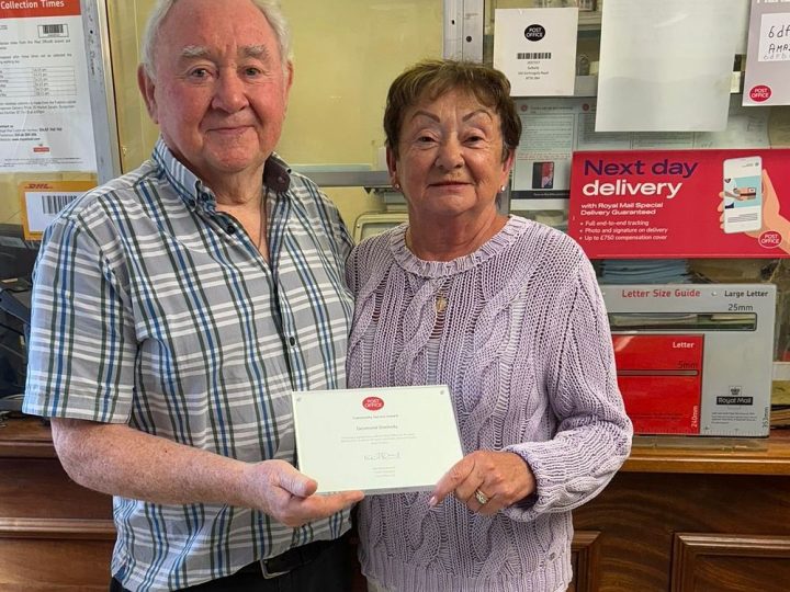 Northern Ireland postmaster marks two major business milestones